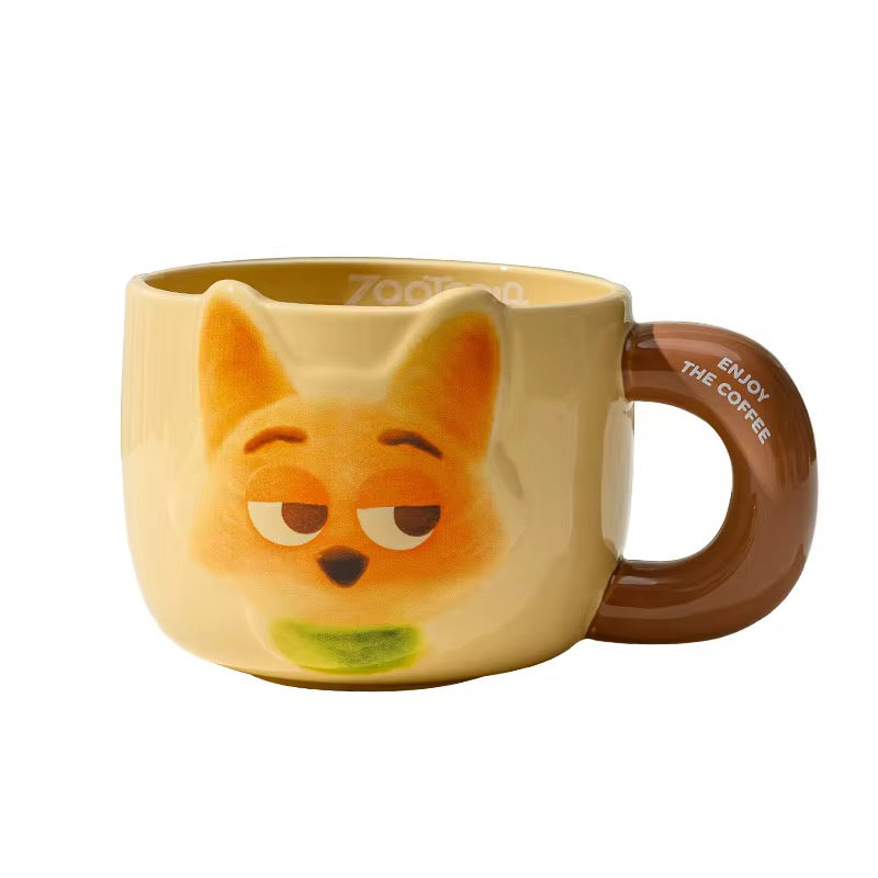 Fox Cartoon Mug – Zootopia Inspired