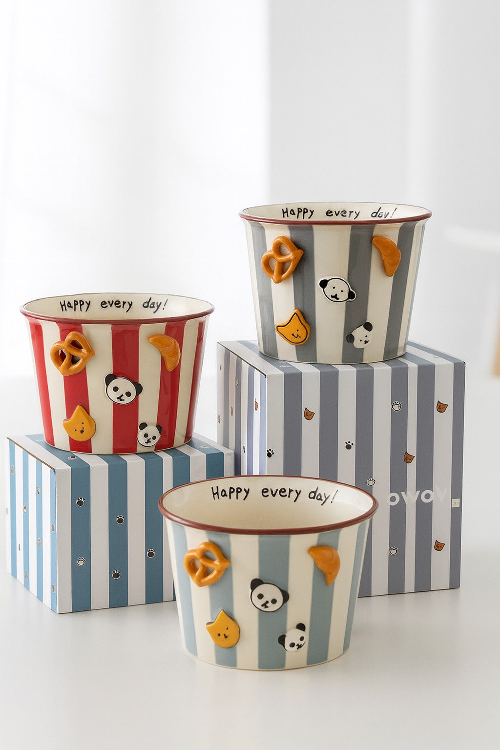 ๐ผ Happy Every Day 3D Ceramic Bowl