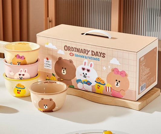Brown & Friends Bowl Set 🍯