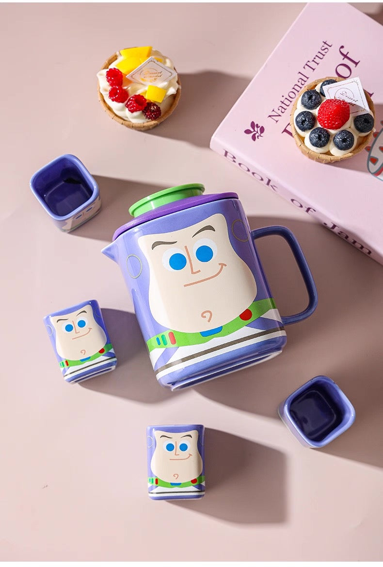 Cartoon Tea Set with Cups – 850ml Teapot & 75ml Cups