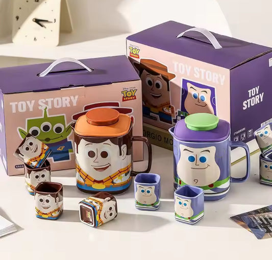 Cartoon Tea Set with Cups – 850ml Teapot & 75ml Cups