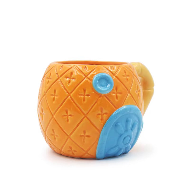 🍍Pineapple Style Ceramic Mug – 670ml