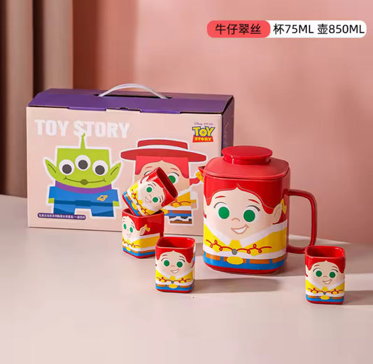 Cartoon Tea Set with Cups – 850ml Teapot & 75ml Cups