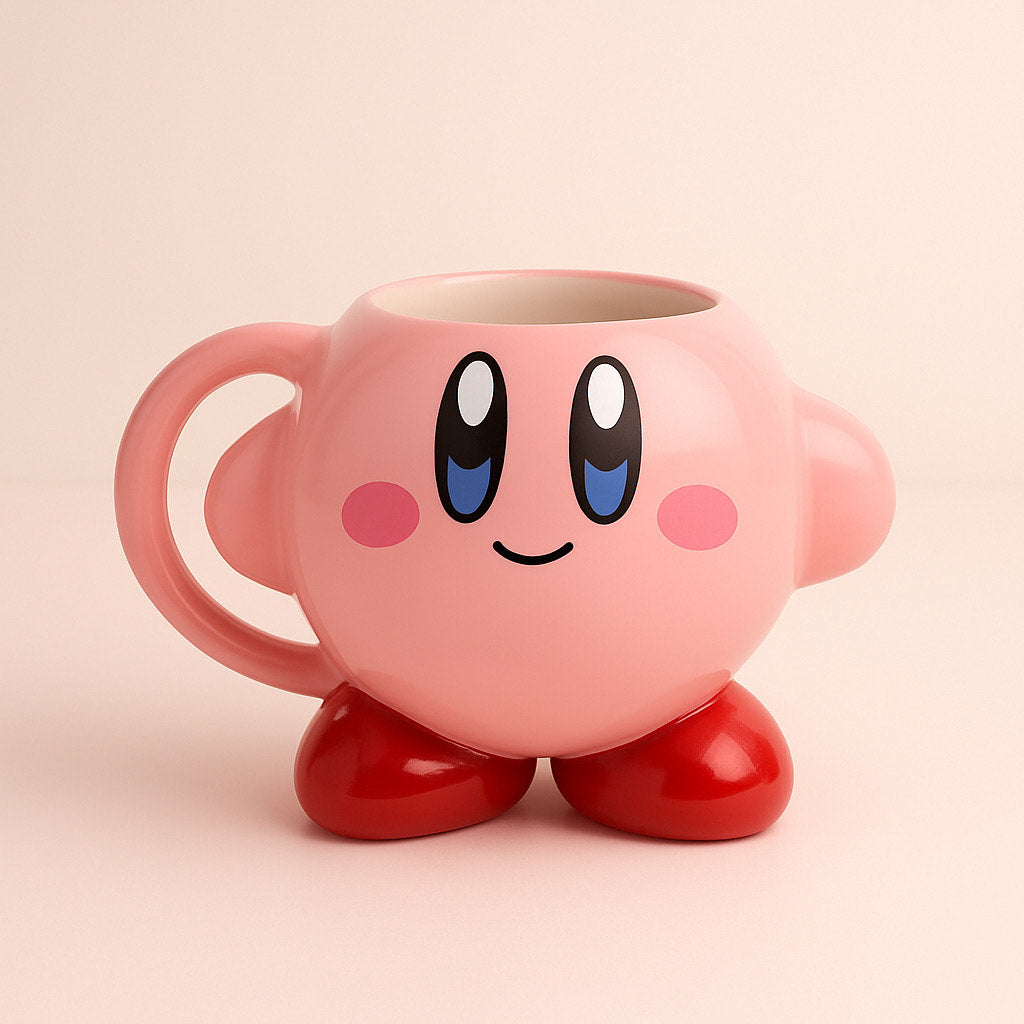 🌸 Kirby 3D Cartoon Mug