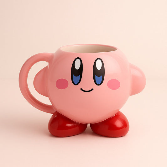 🌸 Kirby 3D Cartoon Mug
